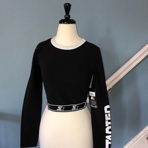 Starter Women’s Logo Long-Sleeve Crop Top